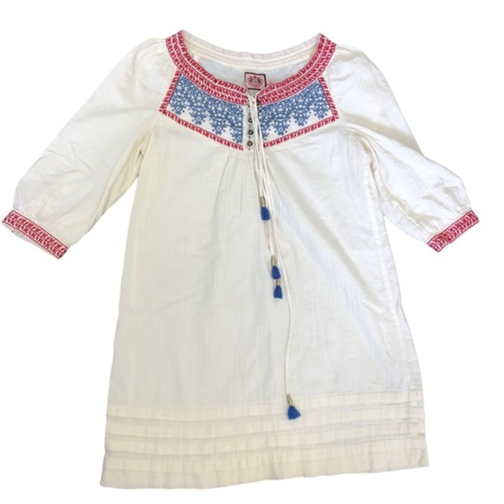 JUICY‎ COUTURE CREAM EMBROIDERED DRESS 8